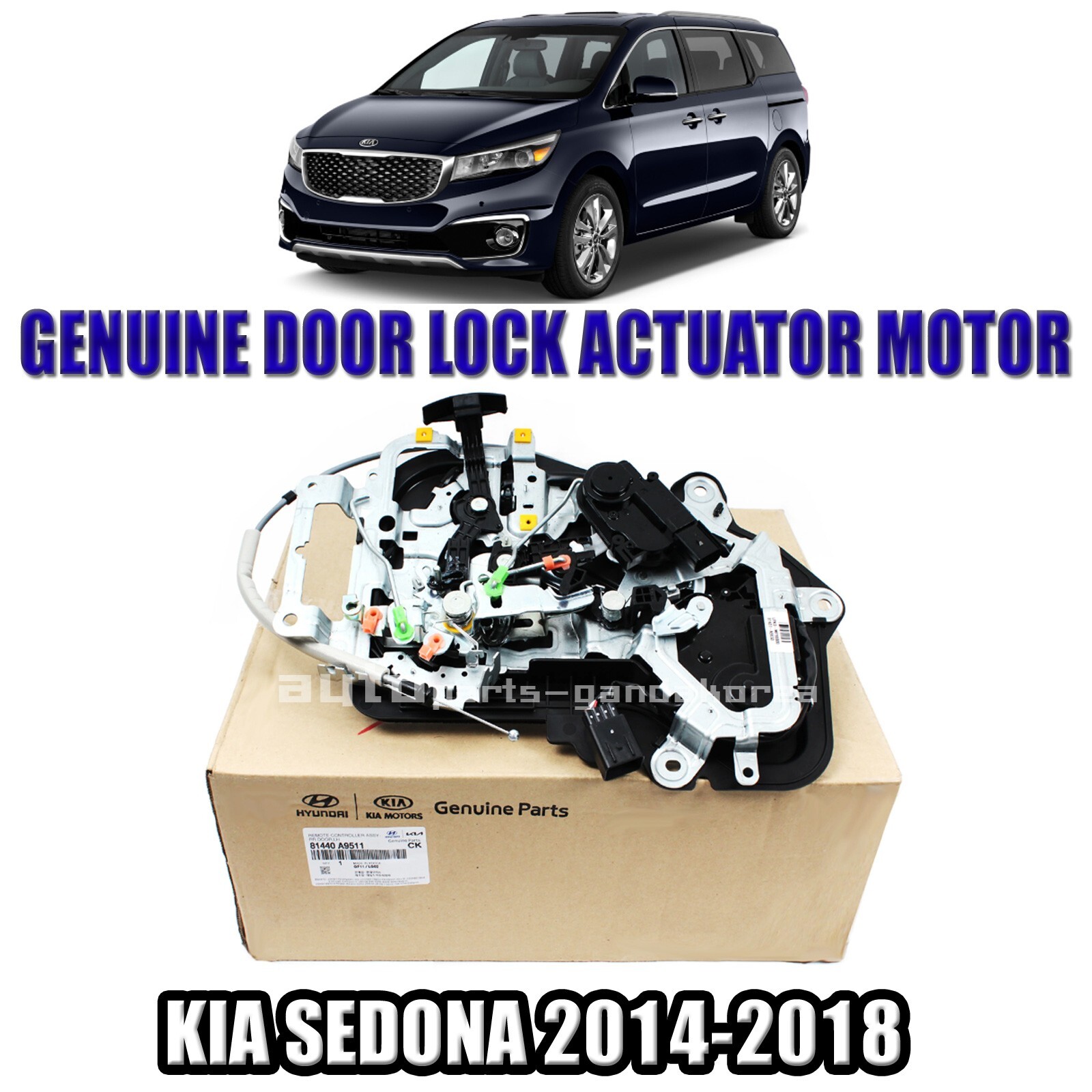 Ổ Khóa Ngậm Cánh Cửa Lùa Sau Trái Kia Carnival Mã phụ tùng 81440A9511
