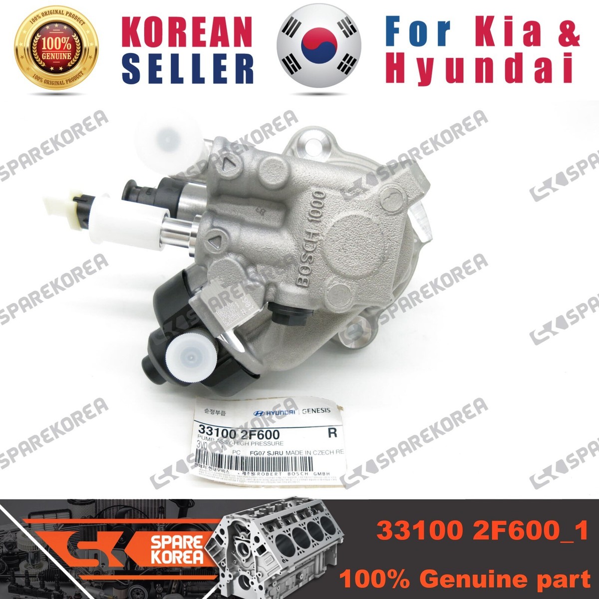 Bơm Cao Áp Kia Grand Sedona Mã phụ tùng 331002f600