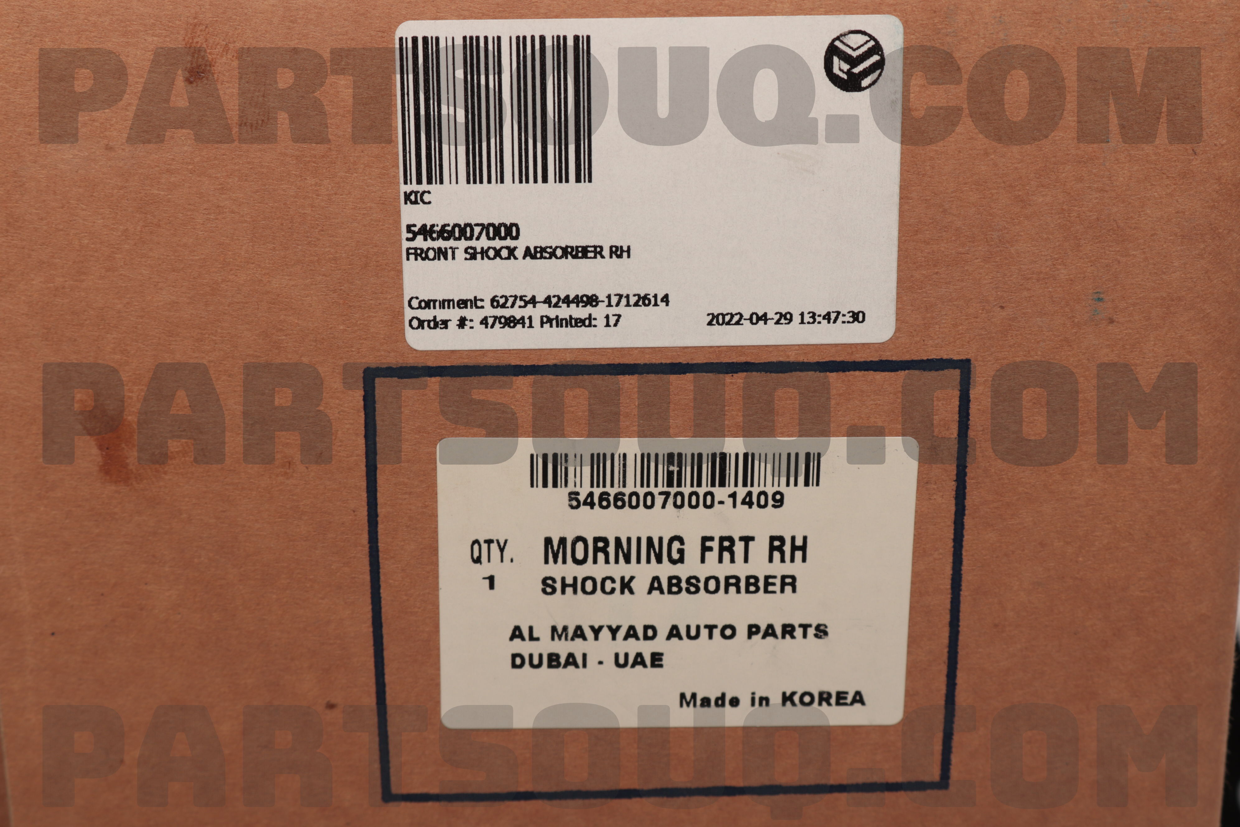 Giảm Xóc Trước Phải Kia Morning / Picanto Mã phụ tùng 5466007000