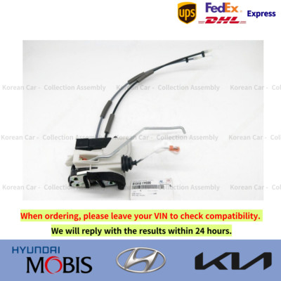 Ổ Khóa Ngậm Cánh Cửa Trước Trái Kia Morning / Picanto Mã phụ tùng 813101Y030