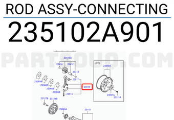 Tay Biên Kia Carens / rondo Mã phụ tùng 235102a901