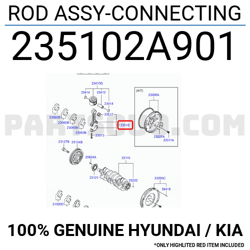 Tay Biên Kia Carens / rondo Mã phụ tùng 235102a901