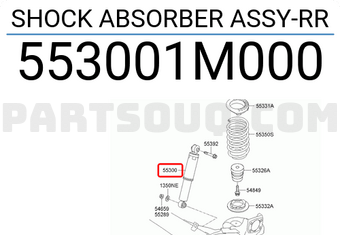 Giảm Xóc Sau Kia Forte / Cerato Mã phụ tùng 553001m000