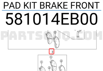 Má Phanh Trước Kia Bongo Mã phụ tùng 581014eb00