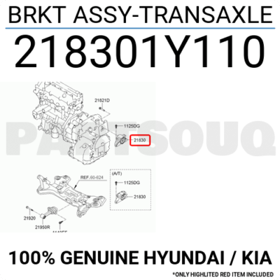 Chân Treo Hộp Số Sàn Kia Morning / Picanto Mã phụ tùng 218301Y110