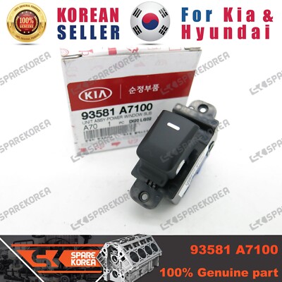 Công Tắc Lên Xuống Kính Cánh Cửa Sau Kia K3 Mã phụ tùng 93581a7100