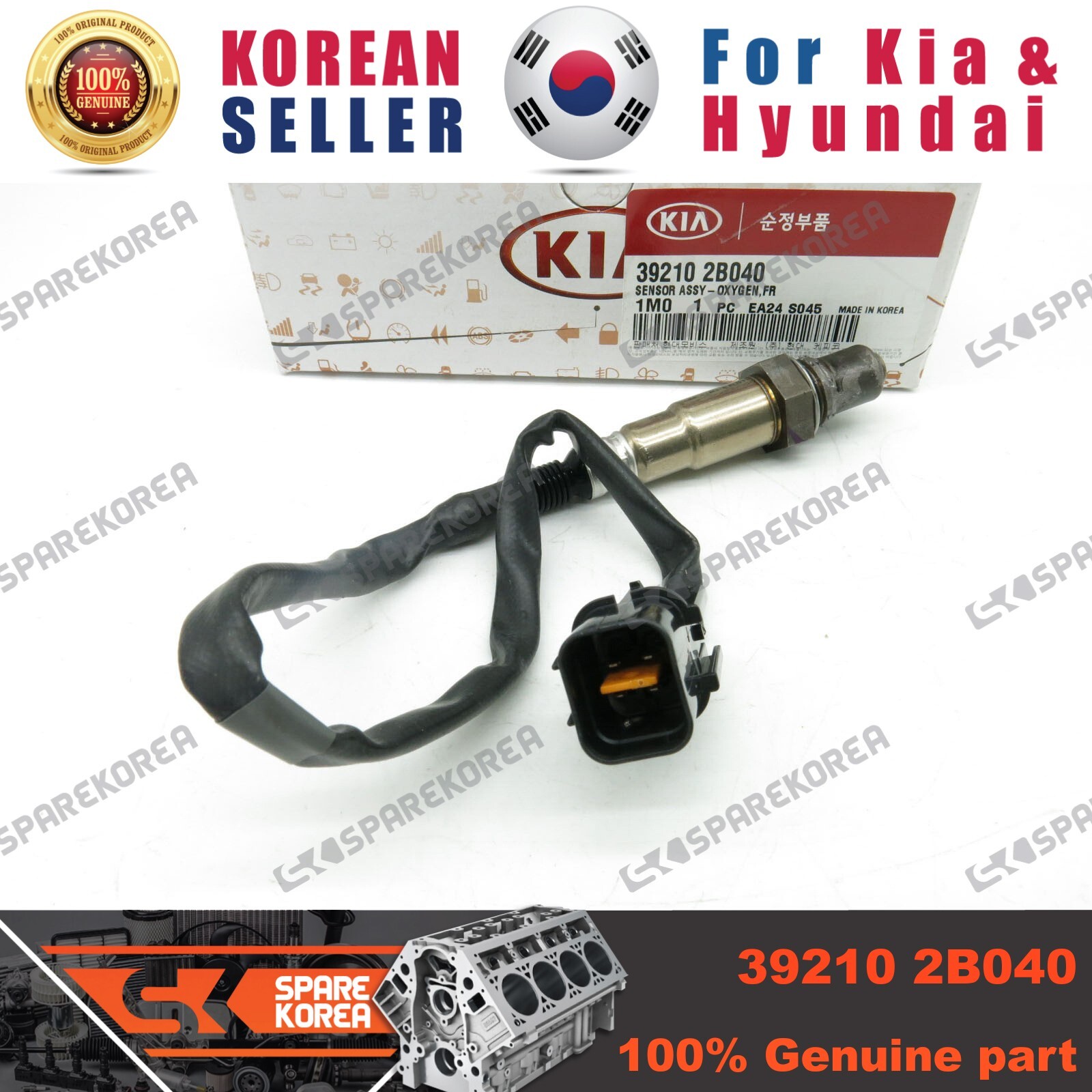 Cảm Biến Oxy Kia Forte / Cerato Mã phụ tùng 392102B040