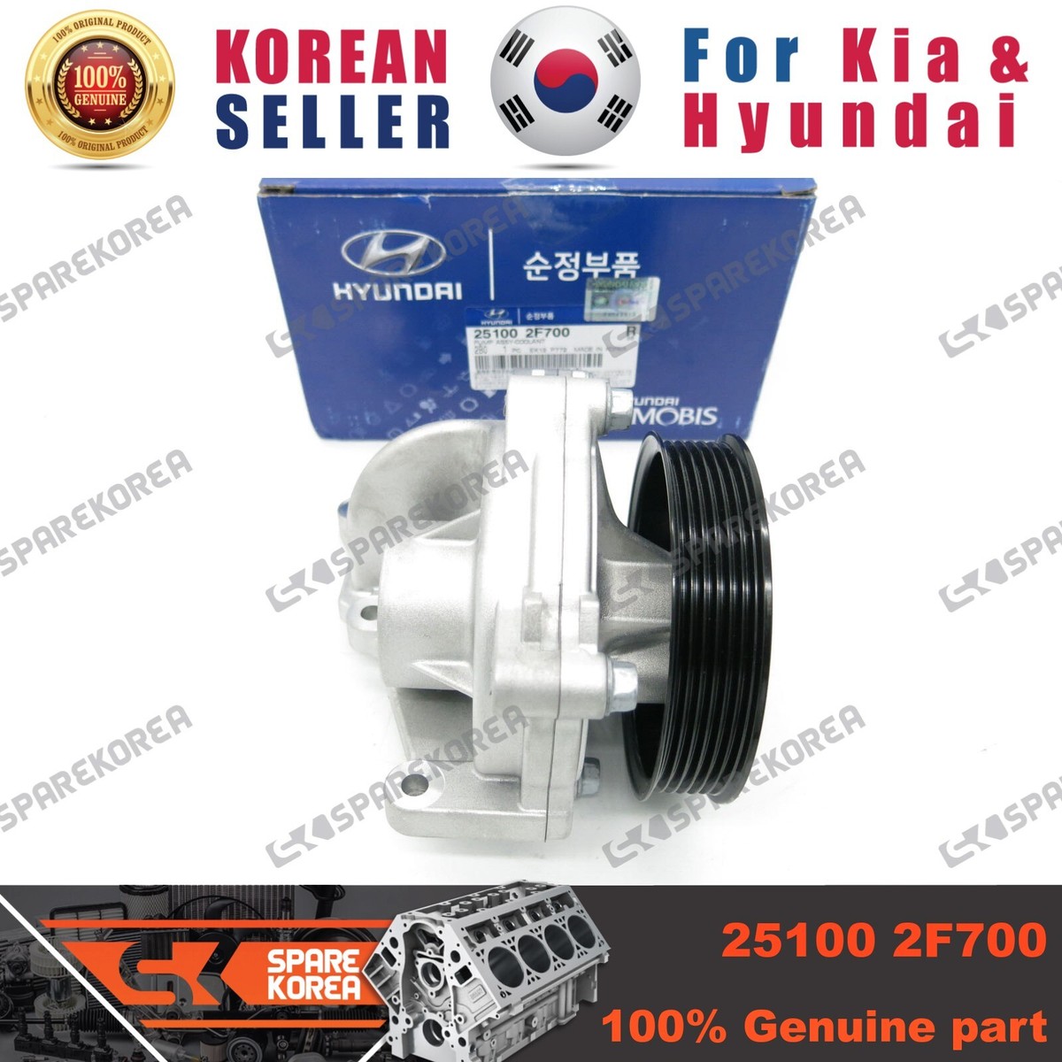 Bơm Nước Động Cơ Kia Sorento Mã phụ tùng 251002F700