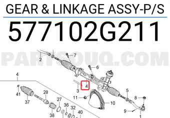 Thước Lái Trợ Lực Dầu Máy Xăng Kia Carens / rondo Mã phụ tùng 577102G211