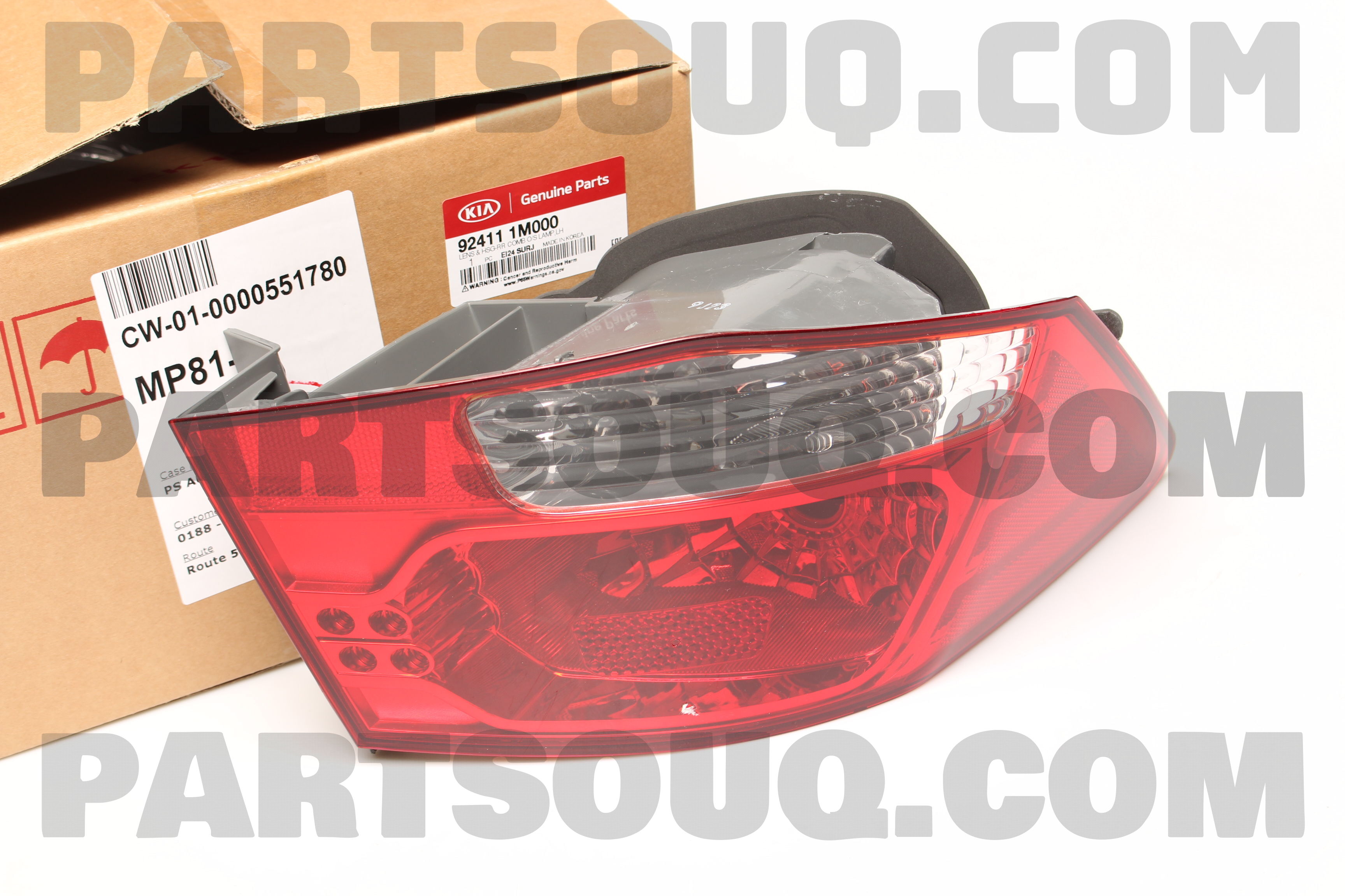 Vỏ Đèn Hậu Miếng Ngoài - L Kia Forte / Cerato OEM 924111M000