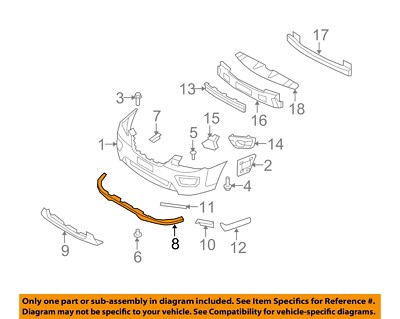 Viền Dưới Cản Trước Kia Carens / rondo Mã phụ tùng 865251D050