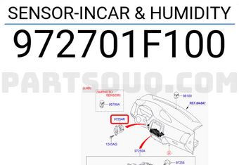 Cảm Biến Khử Mùi Kia Carens / rondo Mã phụ tùng 972701f100