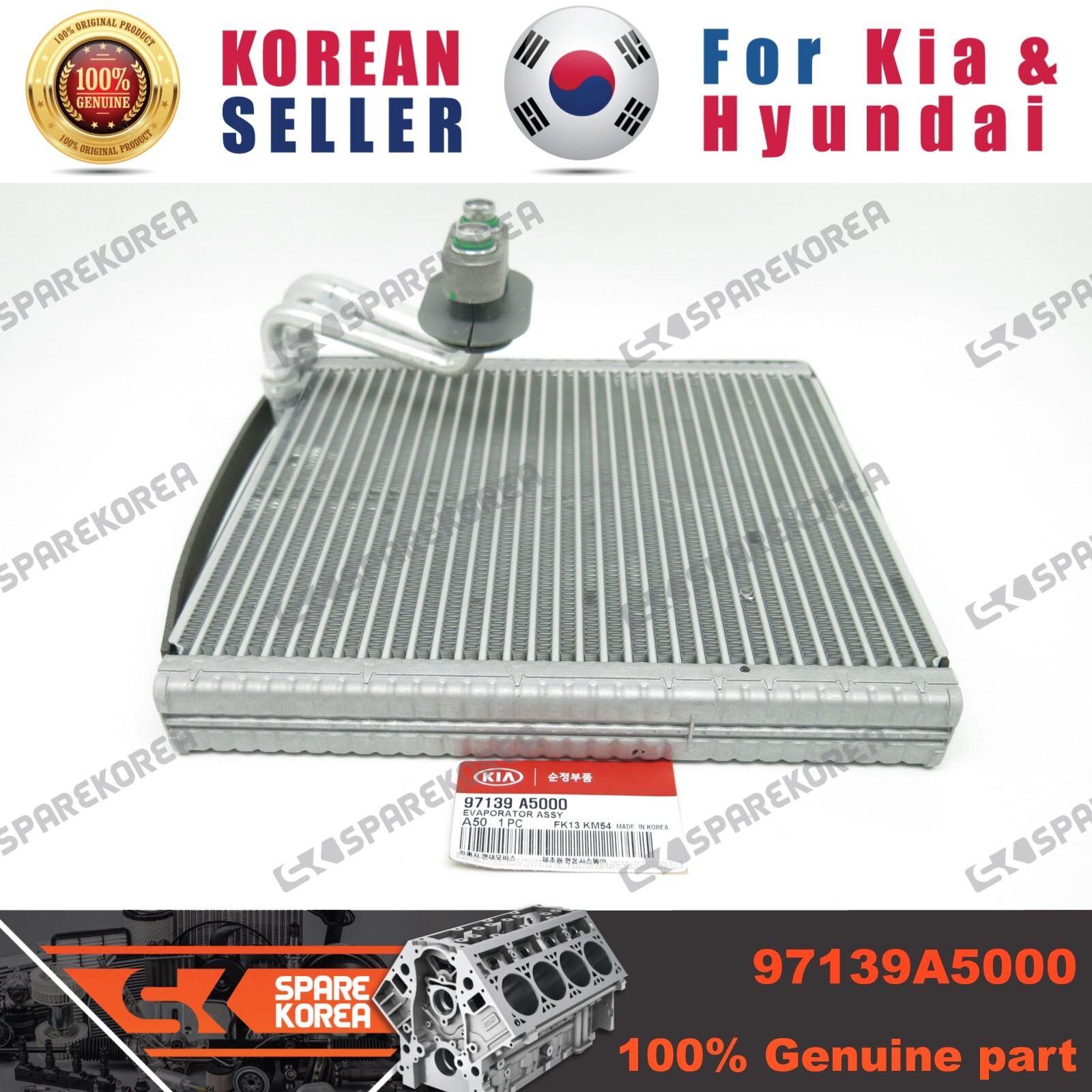 Giàn Lạnh Trong Xe Kia K3 OEM 97139A5000-HCC
