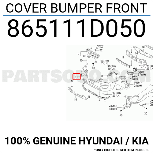 Cản Trước Kia Carens / rondo Mã phụ tùng 865111d050