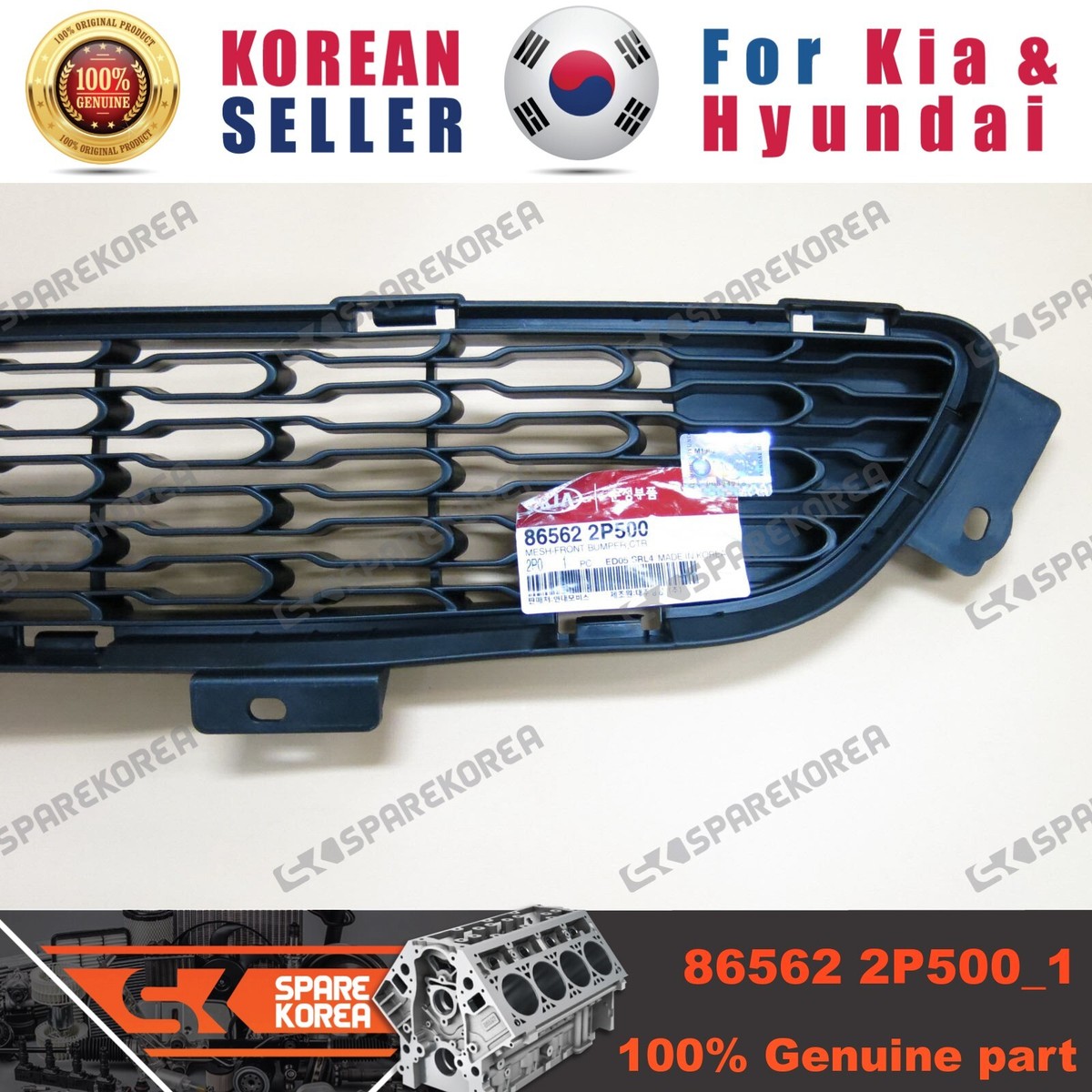 Lưới Cản Trước Kia Sorento Mã phụ tùng 865622P500