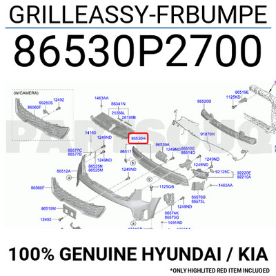 Xương Giằng Ngang Đầu Xe Kia Sorento Mã phụ tùng 865302P700
